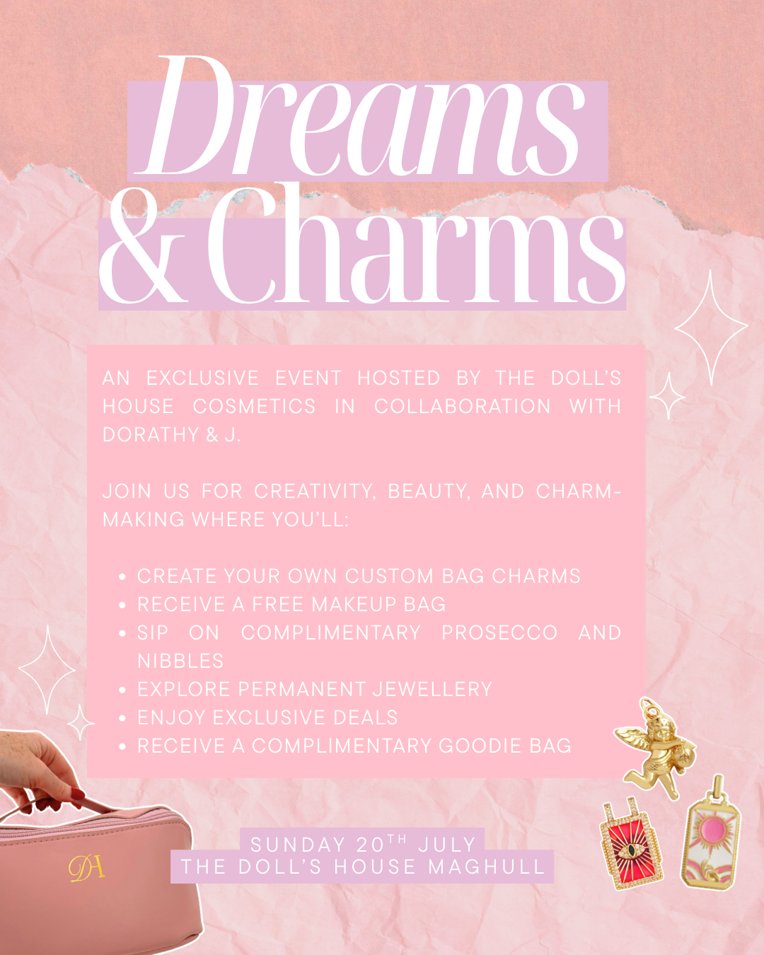 Dreams &amp; Charms: The Ultimate Beauty Bag Experience