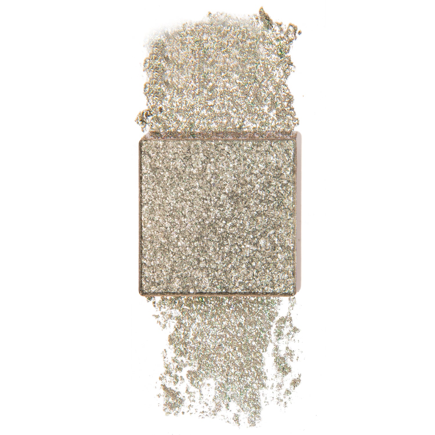 glass slipper a silver glitter eyeshadow with mint green reflect