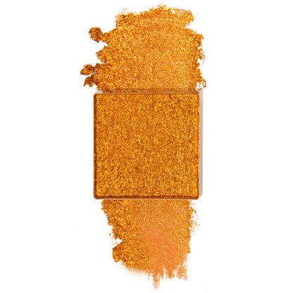 sunshine meadow is a copper pressed glitter eyeshadow